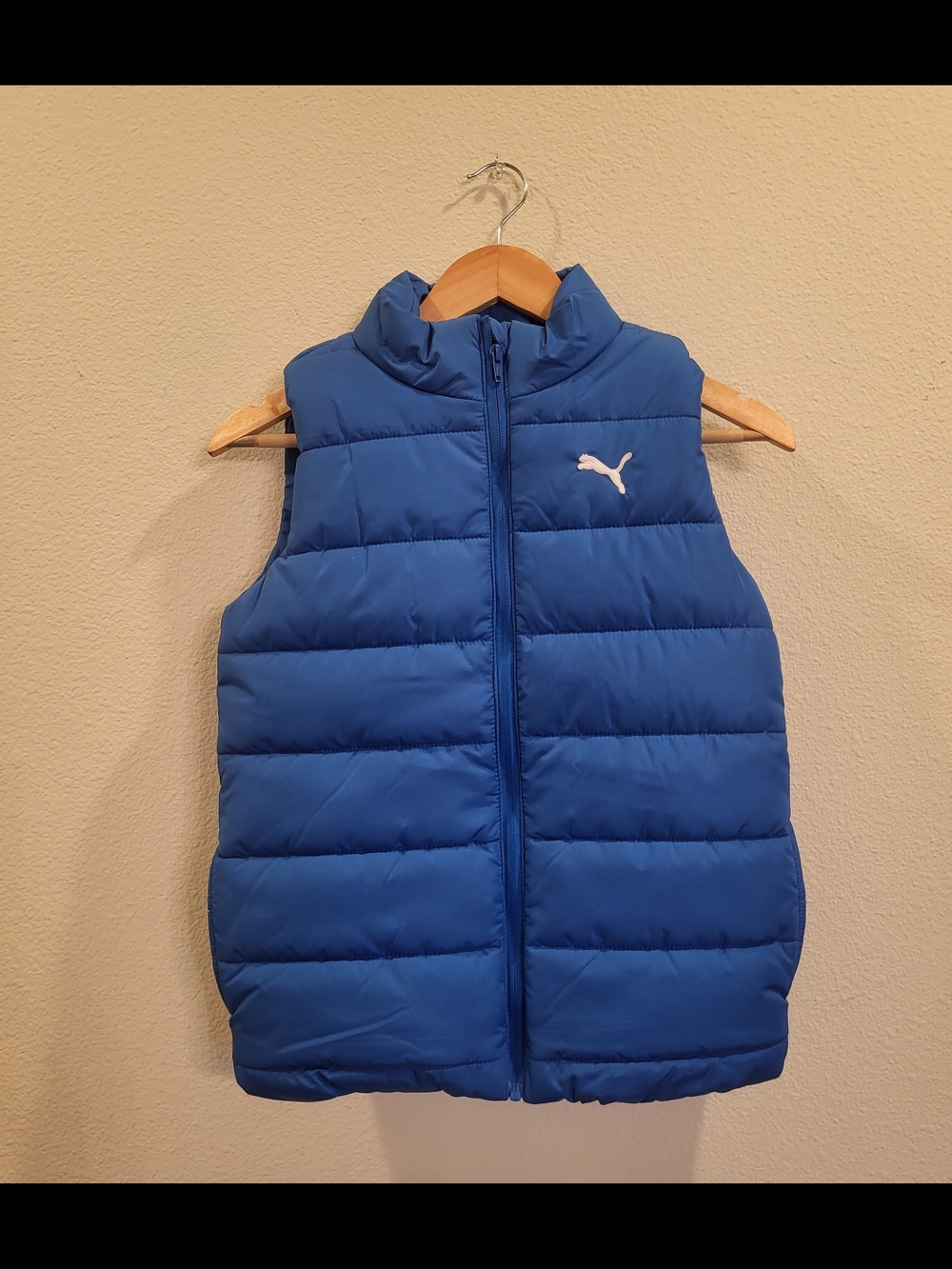 PUMA Kids Blue Puffer Vest